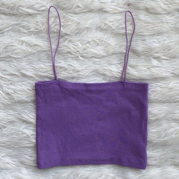 Cropped Ribbed Cami - Picture 2 of 9